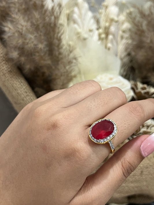 Scarlet Royalty Ring β¨